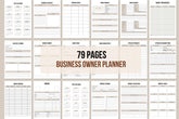 Business Owner Planner - 79 Pages
